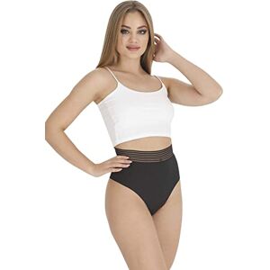 Bonamaison Woman Laser Cut Model Thong Panties, High Waist, 3 Pieces Set Black Bonamaison Woman Laser Cut Model Thong Panties, High Waist, 3 Pieces Set Black