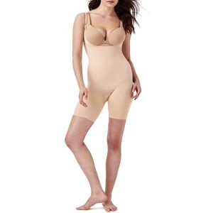 Spanx sculpt Power Series Open-Bust Mid-Thigh Bodysuit Level 4 Compression Lightweight Body Shaper Shapewear for Women Soft Nude Small Spanx sculpt Power Series Open-Bust Mid-Thigh Bodysuit Level 4 Compression Lightweight Body Shaper Shapewear for Women Soft Nude Small