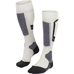 FALKE Women's SK4 Advanced W Kh Wool Warm Thin 1 Pair Skiing Socks, White Off-White 2040-O, 5.5-6.5 FALKE Women's SK4 Advanced W Kh Wool Warm Thin 1 Pair Skiing Socks, White Off-White 2040-O, 5.5-6.5