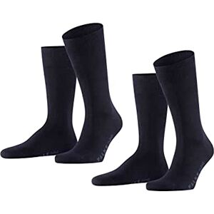 FALKE Men's Swing Multipack M So Cotton Plain 2 Pairs Socks, Blue Dark Navy 6370, 8.5-11 FALKE Men's Swing Multipack M So Cotton Plain 2 Pairs Socks, Blue Dark Navy 6370, 8.5-11