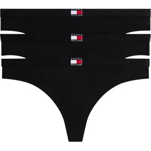 Tommy Hilfiger Women 3 PACK THONG YELLOW (Black/Black/Black) M Tommy Hilfiger Women 3 PACK THONG YELLOW (Black/Black/Black) M