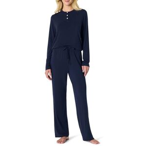 Amazon Essentials x Sofia Grainge Women's Long Sleeve Henley Pyjama Set, Navy, XXS Amazon Essentials x Sofia Grainge Women's Long Sleeve Henley Pyjama Set, Navy, XXS