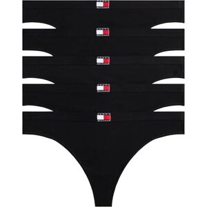Tommy Hilfiger Women 5 PACK THONG WHITE (Black/Black/Black/Black/Black) M Tommy Hilfiger Women 5 PACK THONG WHITE (Black/Black/Black/Black/Black) M