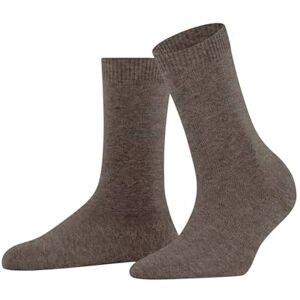 FALKE Women's Cosy Wool W So Viscose Cashmere Plain 1 Pair Socks, Brown Porto Melange 5201, 2.5-5 FALKE Women's Cosy Wool W So Viscose Cashmere Plain 1 Pair Socks, Brown Porto Melange 5201, 2.5-5