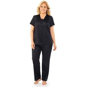Exquisite Form Vanity Fair Women's Coloratura Sleepwear Short Sleeve Pajama Set, Midnight Black, S UK Exquisite Form Vanity Fair Women's Coloratura Sleepwear Short Sleeve Pajama Set, Midnight Black, S UK