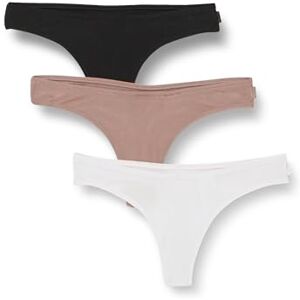 Calvin Klein Women Pack of 3 Thong Ideal Modal Rib Textured, Multicolor (Orange Rust/Grey Sand/White), M Calvin Klein Women Pack of 3 Thong Ideal Modal Rib Textured, Multicolor (Orange Rust/Grey Sand/White), M