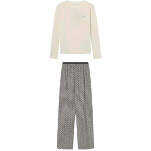 Women'secret Women's Long Daily Frosted Pyjamas, grey, XS Women'secret Women's Long Daily Frosted Pyjamas, grey, XS