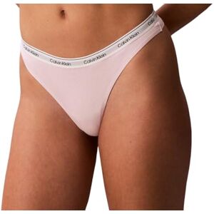 Calvin Klein Women’s Thong with Logo Waistband, Pink (Cradle Pink), L Calvin Klein Women’s Thong with Logo Waistband, Pink (Cradle Pink), L