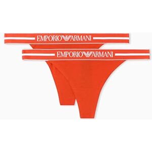Emporio Armani Women's Everyday Cotton 2-Pack T-Thong Pink L Emporio Armani Women's Everyday Cotton 2-Pack T-Thong Pink L