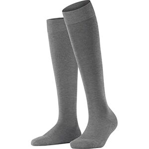 FALKE Women's ClimaWool W Kh Temperature-Regulating Long Plain 1 Pair Knee-High Socks, Grey Light Melange 3216, 4-5 FALKE Women's ClimaWool W Kh Temperature-Regulating Long Plain 1 Pair Knee-High Socks, Grey Light Melange 3216, 4-5