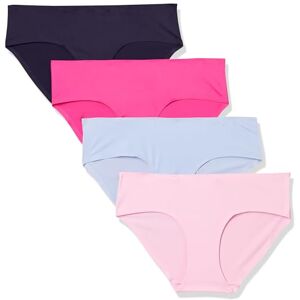 Amazon Essentials Women's Seamless Bonded Stretch Hipster Knickers, Pack of 4, Blue/Pink, 18 Amazon Essentials Women's Seamless Bonded Stretch Hipster Knickers, Pack of 4, Blue/Pink, 18