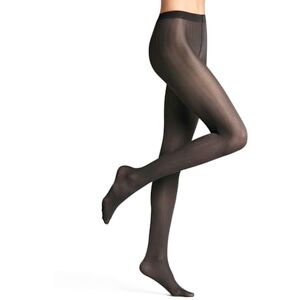 FALKE Women's Slick Skin 40 DEN W Ti Semi-Opaque Patterned 1 Pair Tights, Black 3009, M FALKE Women's Slick Skin 40 DEN W Ti Semi-Opaque Patterned 1 Pair Tights, Black 3009, M