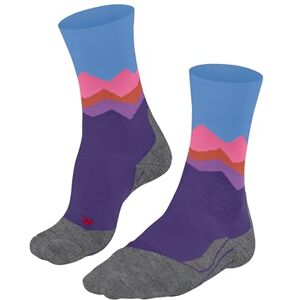 FALKE Women's TK2 Explore Crest W So Wool Thick Anti-Blister 1 Pair Hiking Socks, Purple 6300, 2.5-3.5 FALKE Women's TK2 Explore Crest W So Wool Thick Anti-Blister 1 Pair Hiking Socks, Purple 6300, 2.5-3.5