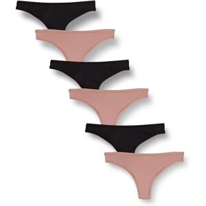 Amazon Essentials Women's Microfibre Underwear (Hipster & Thong, Available in Plus Size), Pack of 6, Black/Dusty Pink, 14 Amazon Essentials Women's Microfibre Underwear (Hipster & Thong, Available in Plus Size), Pack of 6, Black/Dusty Pink, 14