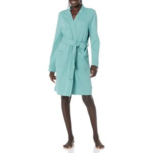Amazon Essentials Women's Lightweight Waffle Mid-Length Dressing Gown (Available in Plus Size), Teal Blue, 6XL Plus Amazon Essentials Women's Lightweight Waffle Mid-Length Dressing Gown (Available in Plus Size), Teal Blue, 6XL Plus