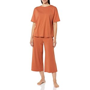 Amazon Essentials Women's Knit Jersey Pyjama Set, Terracotta, L Amazon Essentials Women's Knit Jersey Pyjama Set, Terracotta, L