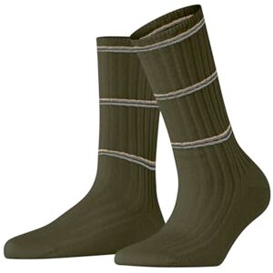 FALKE Women's Cosy Wool Boot W So Viscose Cashmere Plain 1 Pair Socks, Green Artichoke 7436 Stripe, 2.5-5 FALKE Women's Cosy Wool Boot W So Viscose Cashmere Plain 1 Pair Socks, Green Artichoke 7436 Stripe, 2.5-5