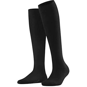 FALKE Women's Family W Kh Sustainable Cotton Long Plain 1 Pair Knee-High Socks, Black 3009, 5.5-8 FALKE Women's Family W Kh Sustainable Cotton Long Plain 1 Pair Knee-High Socks, Black 3009, 5.5-8