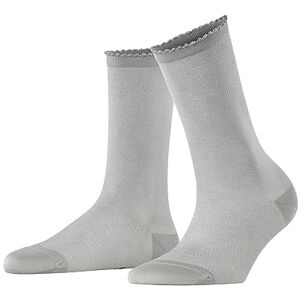 FALKE Women's Bold Dot W So Cotton Plain 1 Pair Socks, Grey Silver 3290, 2.5-5 FALKE Women's Bold Dot W So Cotton Plain 1 Pair Socks, Grey Silver 3290, 2.5-5