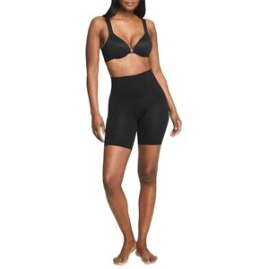 Spanx Assets Mid-Thigh Short Seamless Shapewear- Ultra-Firm Compression Comfortable Thigh & Tummy Control Very Black Small Spanx Assets Mid-Thigh Short Seamless Shapewear- Ultra-Firm Compression Comfortable Thigh & Tummy Control Very Black Small