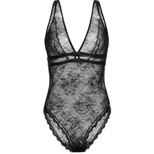 DORINA HASINA Bodysuit – Non Padded, Allover Lace with Elastic, Lace Trim, Bow Detail, Black DORINA HASINA Bodysuit – Non Padded, Allover Lace with Elastic, Lace Trim, Bow Detail, Black