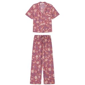 Women'secret Mix and Match Origins Women's Short Sleeve Pyjamas, Garnet Print, S Women'secret Mix and Match Origins Women's Short Sleeve Pyjamas, Garnet Print, S