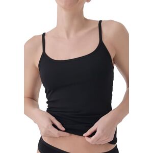 Pact Women's Cotton Camisole Tank Top with Built-in Shelf Bra Cami Shirt, Black, Large Pact Women's Cotton Camisole Tank Top with Built-in Shelf Bra Cami Shirt, Black, Large