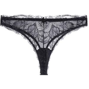 DORINA Perfect Lace Thong – Lightweight Second-Skin Feel, Smooth Flat Waistband, No-Show Sleek Cut for Everyday Comfort, Black DORINA Perfect Lace Thong – Lightweight Second-Skin Feel, Smooth Flat Waistband, No-Show Sleek Cut for Everyday Comfort, Black
