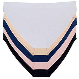 DORINA Women's ROSANNE-5PP D01751Z 5 Pack Knickers, Multicolour (Black/Pink/Blue/Nude/White Z69), 6 (Manufacturer Size: XS 32/34) DORINA Women's ROSANNE-5PP D01751Z 5 Pack Knickers, Multicolour (Black/Pink/Blue/Nude/White Z69), 6 (Manufacturer Size: XS 32/34)