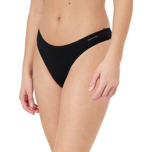 Calvin Klein Women's 3 Pack Ideal Cotton Thongs, Black (Black/Black/Black), XS Calvin Klein Women's 3 Pack Ideal Cotton Thongs, Black (Black/Black/Black), XS