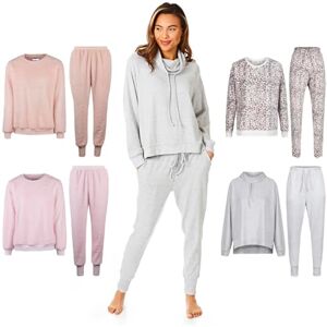 Light & Shade Pretty Woman Supersoft Two Piece Pyjama Ladies Leisure Top and Bottom Twosie Set, Grey, L/XL Light & Shade Pretty Woman Supersoft Two Piece Pyjama Ladies Leisure Top and Bottom Twosie Set, Grey, L/XL
