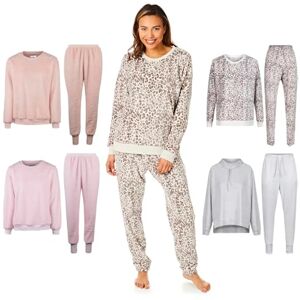 Light & Shade Pretty Woman Supersoft Two Piece Pyjama Ladies Leisure Top and Bottom Twosie Set, Grey Animal Print, L/XL Light & Shade Pretty Woman Supersoft Two Piece Pyjama Ladies Leisure Top and Bottom Twosie Set, Grey Animal Print, L/XL