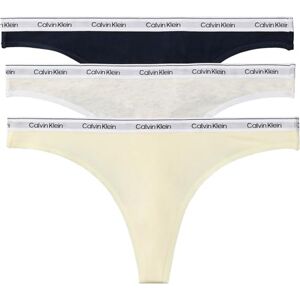 Calvin Klein Women’s 3 Pack Thongs with Logo Waistband, Multicolor (Shoreline/Snow Heather/Pear Sorbe), S Calvin Klein Women’s 3 Pack Thongs with Logo Waistband, Multicolor (Shoreline/Snow Heather/Pear Sorbe), S