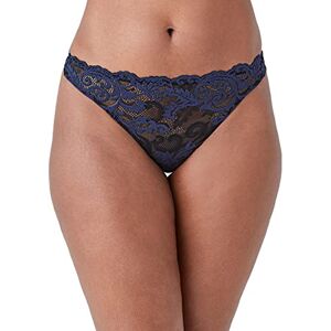 Wacoal Women's Instant Icon Thong Panties, Black/Eclipse, L Wacoal Women's Instant Icon Thong Panties, Black/Eclipse, L