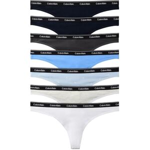 Calvin Klein Women THONG 7 PK BLUE (Shrln/Shrln/SngStrs BRZYBL/SnwHthr/) S Calvin Klein Women THONG 7 PK BLUE (Shrln/Shrln/SngStrs BRZYBL/SnwHthr/) S