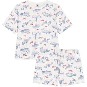 Petit Bateau Women’s A0cqm Pyjacourt, White/Multicolor, S Petit Bateau Women’s A0cqm Pyjacourt, White/Multicolor, S