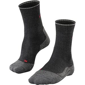 FALKE Women's TK2 Explore Wool Silk W So Thermo-Regulated Thick Anti-Blister 1 Pair Hiking Socks, Grey Anthracite Melange 3080, 7-8 FALKE Women's TK2 Explore Wool Silk W So Thermo-Regulated Thick Anti-Blister 1 Pair Hiking Socks, Grey Anthracite Melange 3080, 7-8