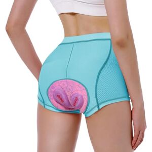 FEIXIANG Women's Cycling Underwear, 4D Padded Gel Bike Shorts Quick Dry Cycling Knickers Lightweight Bicycle Briefs Blue FEIXIANG Women's Cycling Underwear, 4D Padded Gel Bike Shorts Quick Dry Cycling Knickers Lightweight Bicycle Briefs Blue