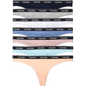 Calvin Klein Women THONG 7 PK ORANGE (SHORELINE/GREY HEATHER/ANTARCTIC BL) L Calvin Klein Women THONG 7 PK ORANGE (SHORELINE/GREY HEATHER/ANTARCTIC BL) L