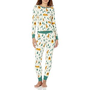 Amazon Essentials Disney Marvel Star Wars Women's Snug-Fit Cotton Pyjama Sleepwear Sets, Pooh Holiday Forest Womens Snug Fit, XL Amazon Essentials Disney Marvel Star Wars Women's Snug-Fit Cotton Pyjama Sleepwear Sets, Pooh Holiday Forest Womens Snug Fit, XL