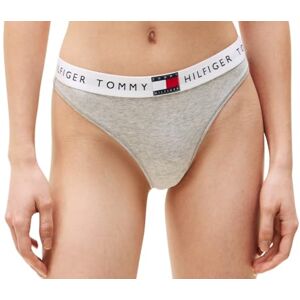 Tommy Hilfiger Women’s Classic Thong with Logo Waistband, Grey (Light Grey Heather), XS Tommy Hilfiger Women’s Classic Thong with Logo Waistband, Grey (Light Grey Heather), XS