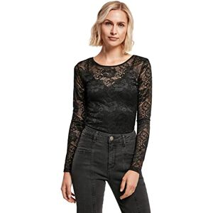Urban Classics Women's Ladies Lace Longsleeve Body Shapewear Bodysuit, Black, XXL Urban Classics Women's Ladies Lace Longsleeve Body Shapewear Bodysuit, Black, XXL