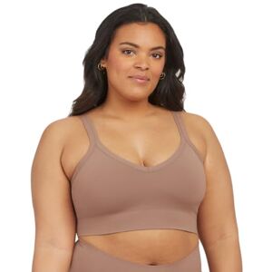 Spanx smooth EcoCare Seamless Shaping Longline Bralette Comfortable Everyday Bralette Women's Bra with No Underwire Cafe Au Lait X-Small Spanx smooth EcoCare Seamless Shaping Longline Bralette Comfortable Everyday Bralette Women's Bra with No Underwire Cafe Au Lait X-Small
