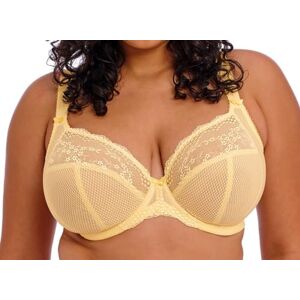 Elomi Women's Charley Bra: Stretch Lace & Mesh, Racerback Option. Low Plunge UK jj, Us Sizes D-n, Opaque, Lemon Fizz, 36F Elomi Women's Charley Bra: Stretch Lace & Mesh, Racerback Option. Low Plunge UK jj, Us Sizes D-n, Opaque, Lemon Fizz, 36F