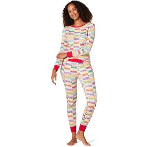 Amazon Essentials Disney Marvel Star Wars Women's Snug-Fit Cotton Pyjama Sleepwear Sets, Marvel Holiday Bricks Womens Snug-fit, M Amazon Essentials Disney Marvel Star Wars Women's Snug-Fit Cotton Pyjama Sleepwear Sets, Marvel Holiday Bricks Womens Snug-fit, M