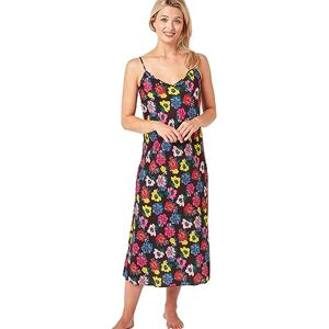 Indigo Sky Women's Samsara Long Satin Chemise Nightdress, Yellow Floral, 8-10 Indigo Sky Women's Samsara Long Satin Chemise Nightdress, Yellow Floral, 8-10