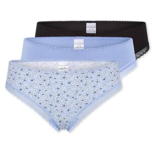 Schiesser Women's 3 Pack Thong with Lace Modern Multipacks, Assorted 7, 20 Schiesser Women's 3 Pack Thong with Lace Modern Multipacks, Assorted 7, 20