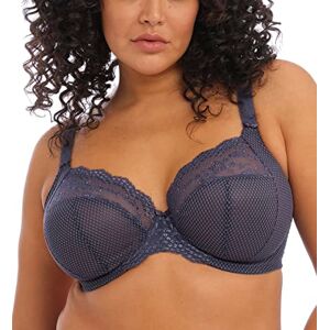 Elomi Women's Plus Size Charley Stretch Lace Underwire Plunge Bra, Storm, 34J US Elomi Women's Plus Size Charley Stretch Lace Underwire Plunge Bra, Storm, 34J US
