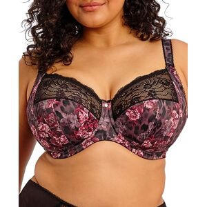 Elomi Women's Morgan Stretch Lace Banded Underwire Bra, Dark Romance, 44F Elomi Women's Morgan Stretch Lace Banded Underwire Bra, Dark Romance, 44F