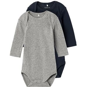 NAME IT Bestseller A/S Unisex NBNBODY 2P LS Dark Sapphire NOOS Bodysuit, 68, Dark Sapphire NAME IT Bestseller A/S Unisex NBNBODY 2P LS Dark Sapphire NOOS Bodysuit, 68, Dark Sapphire